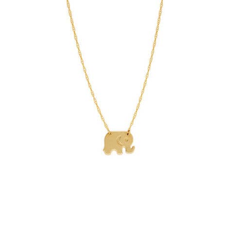 Lucky- Wish Bone, Horseshoe, Elephant stainless steel Neck: Gold dipped / Wishbone