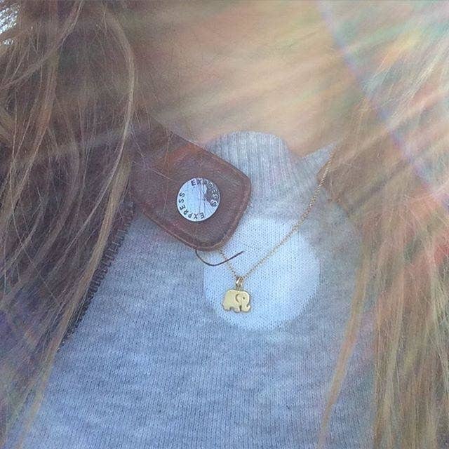 Lucky- Wish Bone, Horseshoe, Elephant stainless steel Neck: Gold dipped / Wishbone