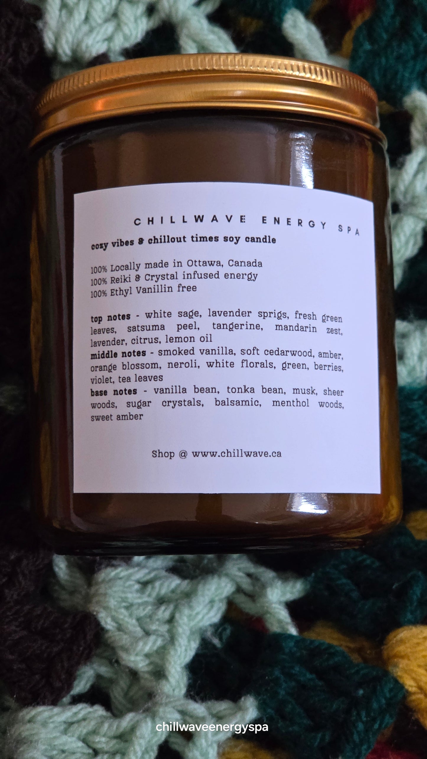 Cozy Vibes & Chillout Times - Relaxation Intention Candle