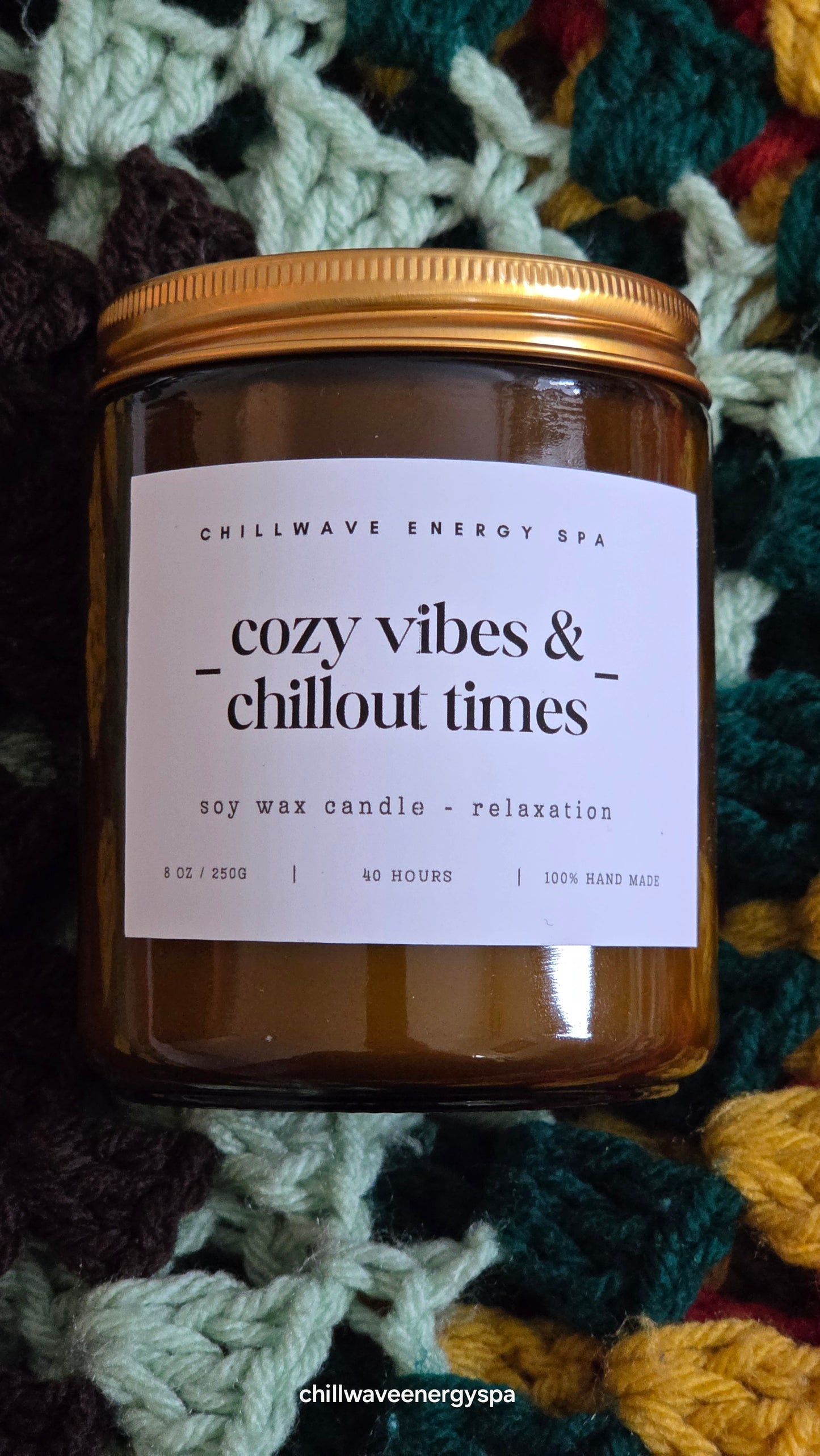 Cozy Vibes & Chillout Times - Relaxation Intention Candle